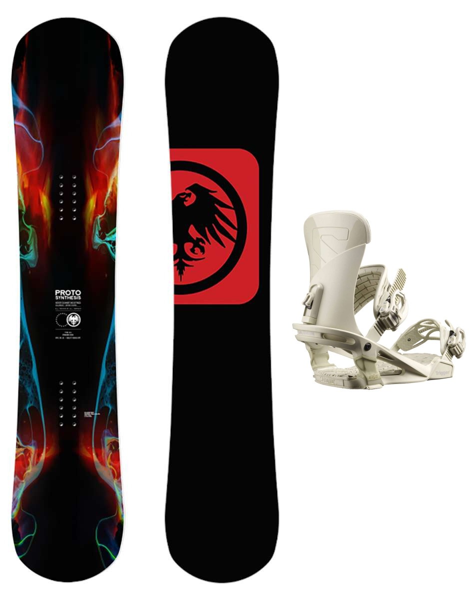 Never Summer, 2023 Never Summer Proto Synthesis Snowboard with Salomon Trigger Bindings