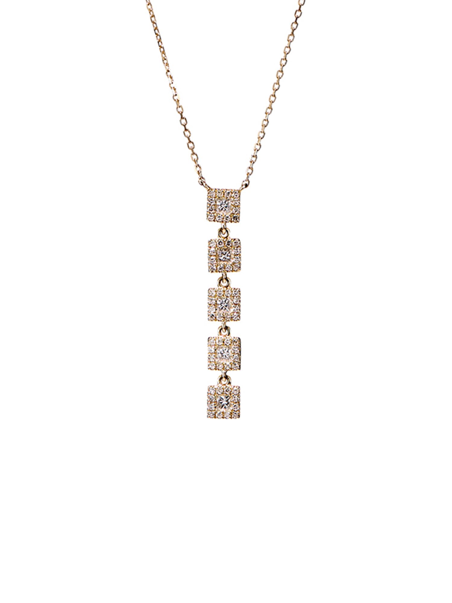 KC DESIGNS, 5 Drop Diamond Necklace