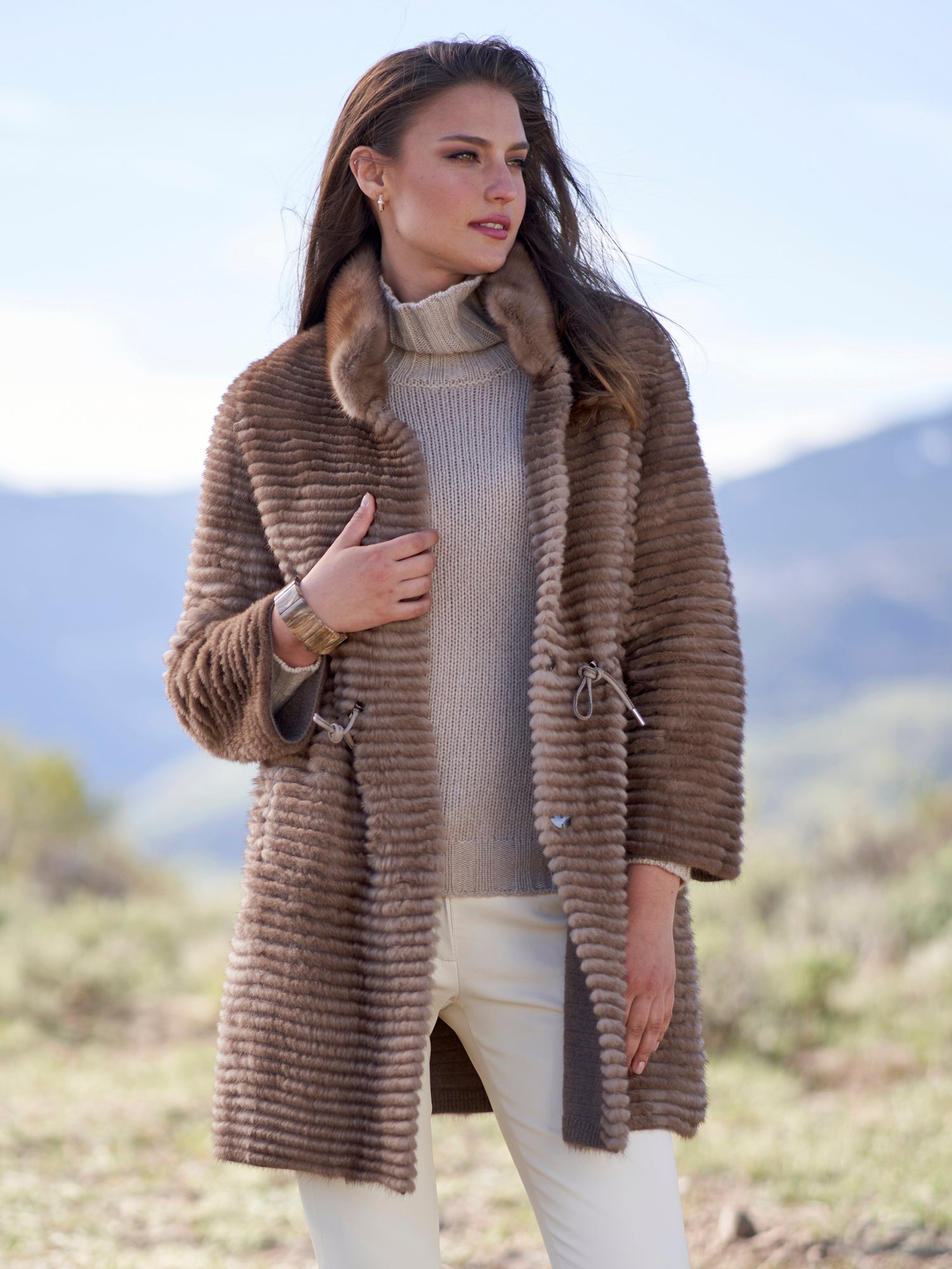 ANAMODA INC, Ainsley Reversible Mink Coat