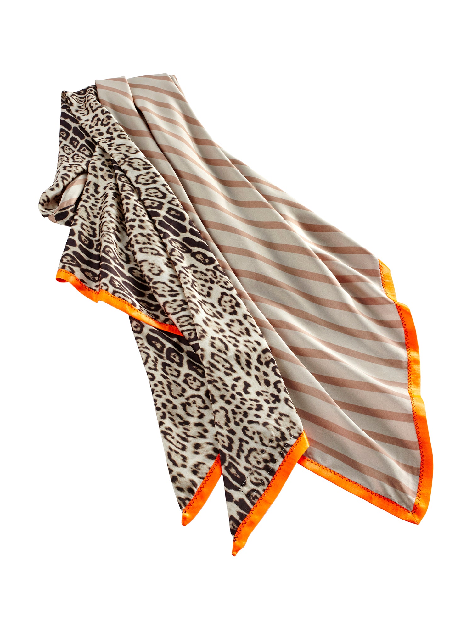 EBONY & IVORY, Catrin Mix Print Triangle Scarf