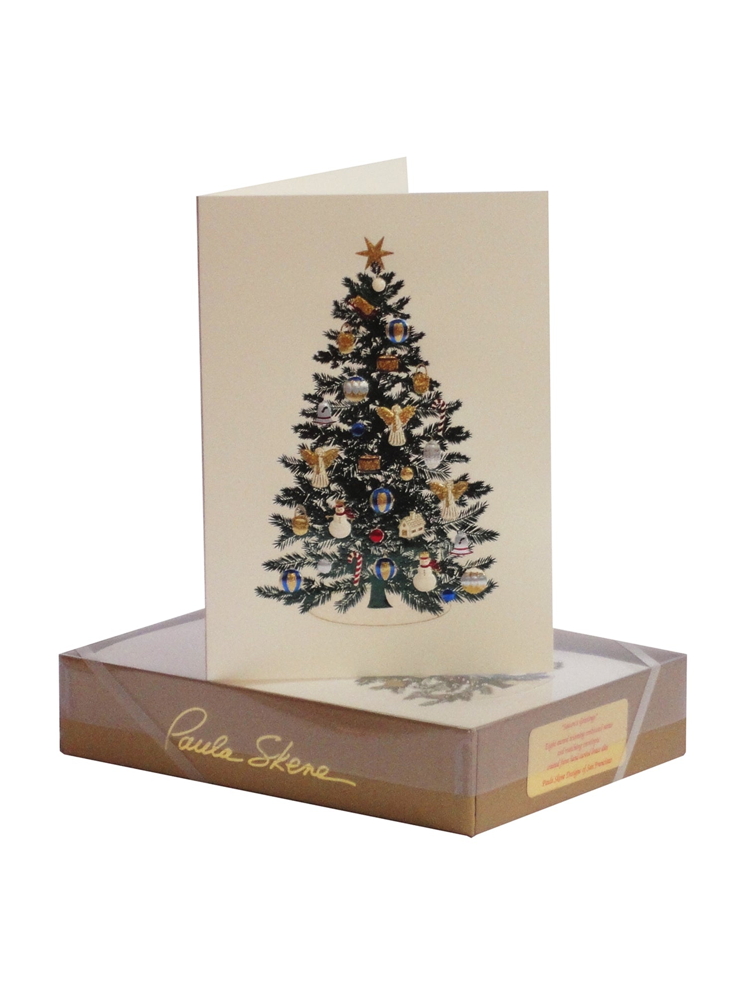 PAULA SKENE DESIGNS, Christmas Tree Greeting Card Set