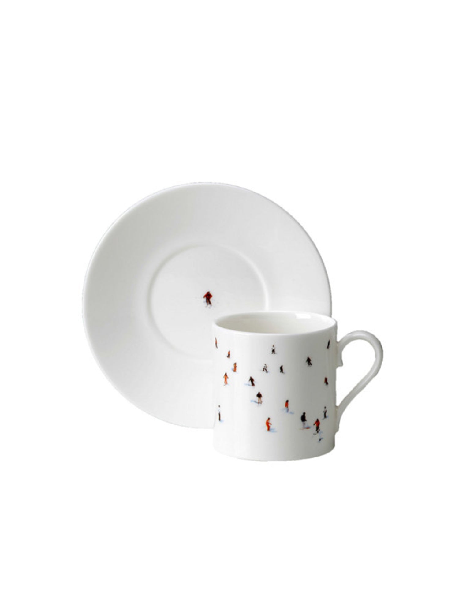 DEDE JOHNSTON, Skier Espresso Cup And Saucer