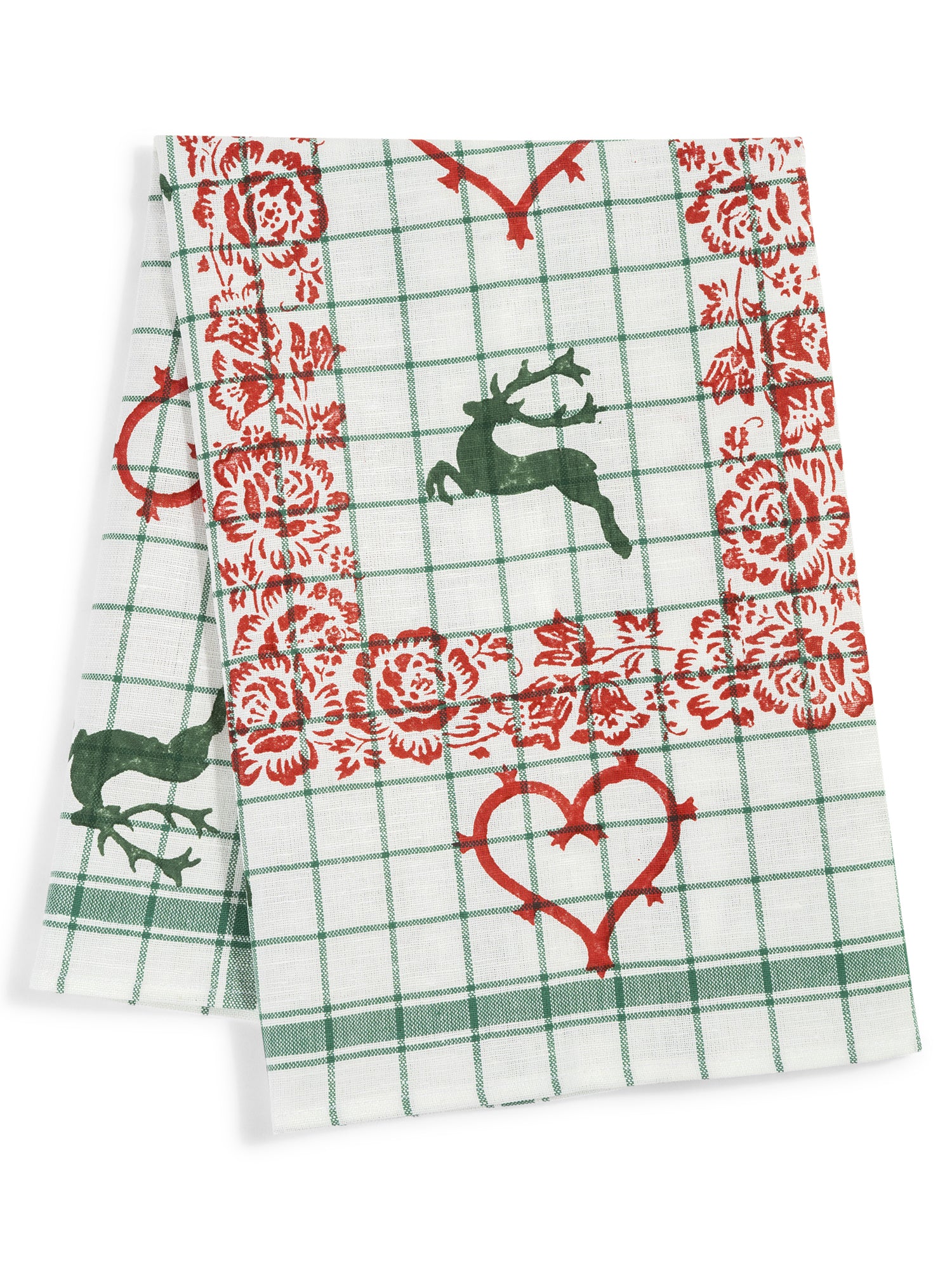 E SEKYRA HOME, Stag Check Hand Towel